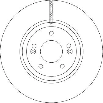 Kuva TRW DF6545S Jarrulevyt 321 32 5 114,3 Tuuletettu Lakattu
