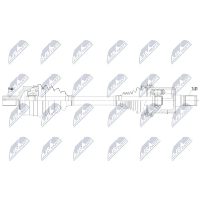 Kuva Vetoakseli NTY NPW VV 156