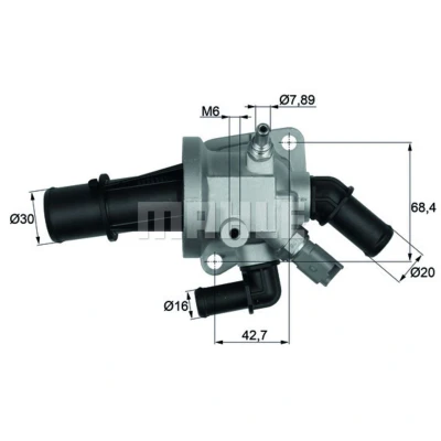 Kuva MAHLE ORIGINAL TI 146 88 Termostaatti FIAT: Stilo Hatchback
