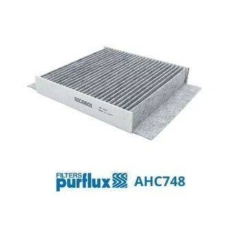 Kuva PURFLUX AHC748 Raitisilmasuodatin Aktiivihiilisuodatin 204mm 203mm 35mm