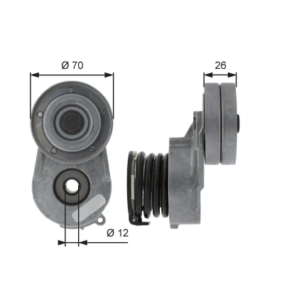 Kuva GATES FleetRunner Micro V Kit T38496 Kiristysrulla OPEL: Astra H Van, Hatchback, Corsa C Hatchback