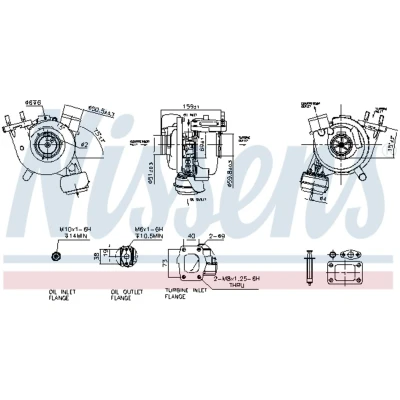 Kuva Turboahdin, ahtaminen NISSENS 93247
