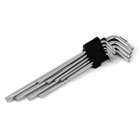 Kuva AMiO 01039 Kulmaruuviväänninsarja T10,T15,T20,T25,T27, T30,T40,T45,T50 Kromi vanadium teräs TORX 9