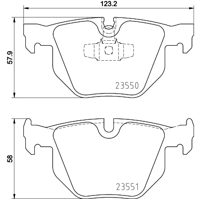 Kuva HELLA 8DB 355 011 801 Jarrupalat Kulumisenilmaisemelle BMW: 3 Touring, Coupe, Sedan