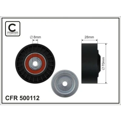 Kuva Ohjainrulla, moniurahihna CAFFARO 500112