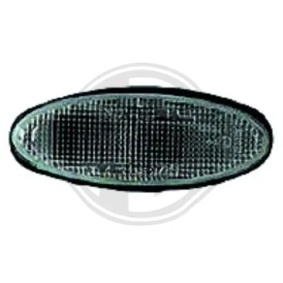 Kuva DIEDERICHS 5616074 Vilkku Musta asennus sivulle, Molemminpuolin Lampun kannalla Soikea MAZDA: 626 V Sedan, 323 F 6