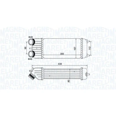 Kuva MAGNETI MARELLI 351319204250 Välijäähdytin CITROËN: C3 Picasso