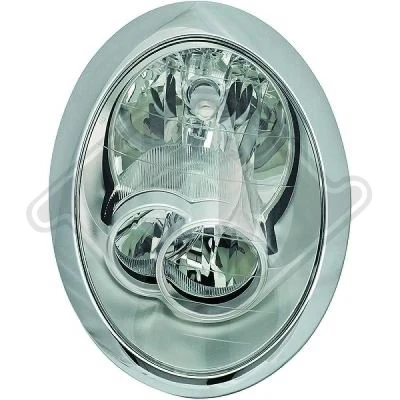 Kuva DIEDERICHS 1205182 Ajovaloumpio Oikea H7/H7 Valokorkeussäätimen moottorilla MINI: Hatchback