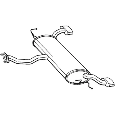 Kuva Takaäänenvaimentaja HYUNDAI TUCSON, KIA SPORTAGE II, VAN II OE 287001F320, 287001F321, 287001F350