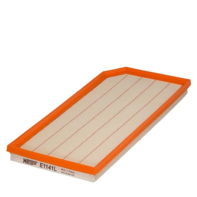 Kuva HENGST FILTER E1141L Ilmansuodatin 33 174 405 Suodatinpanos VOLKSWAGEN: GOLF 5, 6, Scirocco III, AUDI: A3 Sportback, Hatchback
