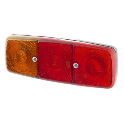 Kuva HELLA 2SE 001 699 071 Takavalot Vasen P21W, R10W Musta 12, 24 ilman polttimoita Tiivisteillä, Lampun kannalla