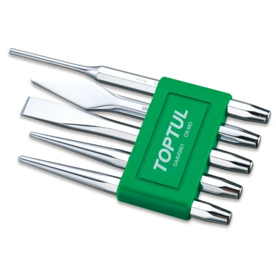 Kuva TOPTUL GAAV0501 Sokanirroitin sarja 5 Kromi molybdeeniteräs 12х9,5х130, 2х9,5х120, 3х9,5х120, 4х9.5х150, 5х9,5х130