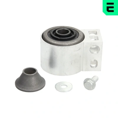Kuva OPTIMAL F8 6447 Tukivarren Hela Molemminpuolin, Takana, Alla, Etuakseli Kumimetallilaakeri SAAB: 9 3 Farmari, Sedan, OPEL: Vectra C CC
