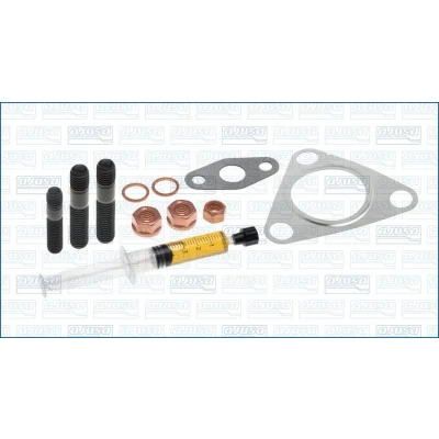 Kuva AJUSA JTC11462 Asennussarja Turboahdin with studs, syringe oil Tiivisteillä asennusohjeella SUZUKI: Grand Vitara 2 SUV