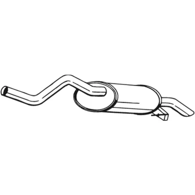 Kuva Takaäänenvaimentaja RENAULT CLIO II, Skåp/halvkombi II OE 7700432205, 8200103974, 8200346922