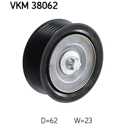 Kuva SKF VKM 38062 Ohjainrulla Kiinnitysmateriaalilla MERCEDES BENZ: E sarja Sedan, T modell, S Sedan
