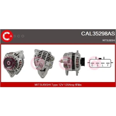 Kuva CASCO CAL15451GS Laturi 12V 110A SKODA: Octavia 2 Combi, II Hatchback, Yeti, VOLKSWAGEN: GOLF 6, Polo V AUDI: A3 Sportback