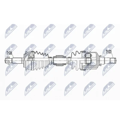 Kuva Vetoakseli, Etuakseli, oikea TOYOTA AURIS, COROLLA Sedan OE 4341002570, 4341002571