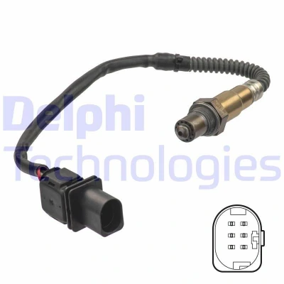 Kuva DELPHI ES21156 12B1 Lambda Anturi Laajakaista lambdasondi, Lämmitetty VOLKSWAGEN: Golf 5, Passat B6 Sedan, Jetta 3, SKODA: Octavia II Hatchback