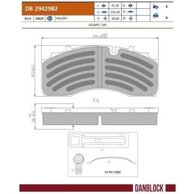 Kuva DANBLOCK DB 2942982 Jarrupalat