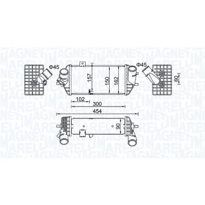 Kuva MAGNETI MARELLI 351319205690 Välijäähdytin