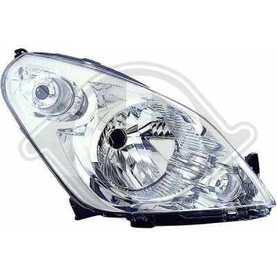 Kuva DIEDERICHS 6466980 Ajovaloumpio Oikea H4 SUZUKI: Splash Hatchback 1.3 CDTI, 1.2 VVT, 1.0, 2008