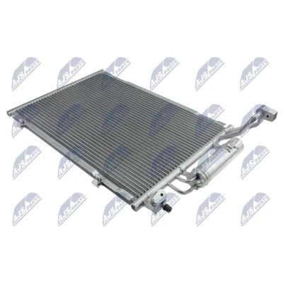 Kuva NTY CCS FR 007 Ilmastoinnin Lauhdutin Vedenerottimella Alumiini 570 R 134a FORD: FIESTA 6, 6 Van