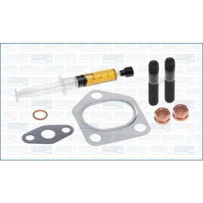 Kuva AJUSA JTC11042 Asennussarja Turboahdin with studs, syringe oil Tiivisteillä asennusohjeella BMW: 3 Sedan, Touring, 7
