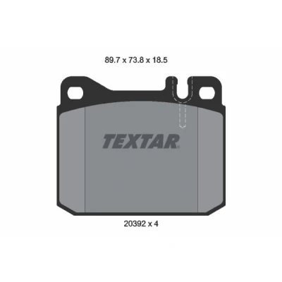 Kuva TEXTAR 2039213 Jarrupalat Kulumisenilmaisemelle VOLKSWAGEN: LT 28 35 I Flatbed Kuorma auto / Alusta, Bussi