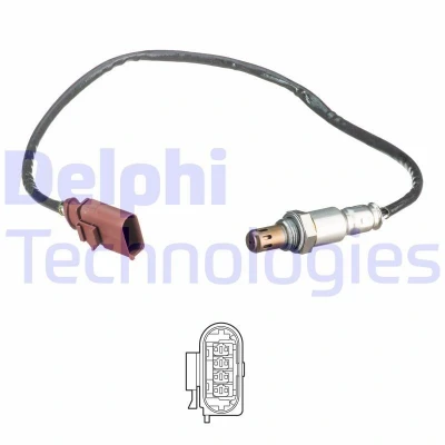 Kuva DELPHI ES21089 12B1 Lambda Anturi Planarsondi, Lämmitetty SKODA: Octavia 3 Schrägheck, Combi, VOLKSWAGEN: Golf 7 Variant