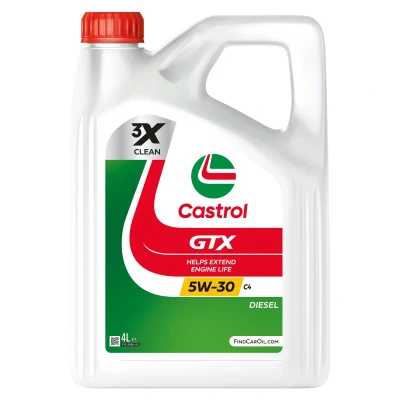 Kuva Castrol GTX C4 5W 30 4l Moottoriöljy 15F64E RENAULT: MEGANE 3 Grandtour, CLIO 2, GRAND SCENIC MERCEDES BENZ: Vito Van, Tourer, B sarja
