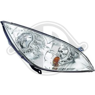 Kuva DIEDERICHS 5807282 Ajovaloumpio Oikea H7/H7 hopea