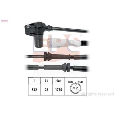 Kuva EPS 1.962.078 ABS Anturi 542 RENAULT: CLIO 2, Kangoo I