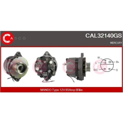 Kuva CASCO CAL15165AS Laturi 12V 150A MITSUBISHI: Outlander 2 SUV, CITROËN: Jumper I Bussi, Xsara Farmari, Jumpy Van, FIAT: Ducato II Scudo Van