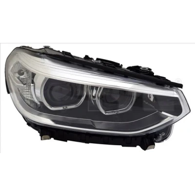 Kuva TYC 20 16557 06 9 Ajovaloumpio Oikea LED Huomiovalolla, kääntymisvalolla Oikeanpuoleiselle liikenteelle LEDillä, Sähkömoottorilla BMW: X3