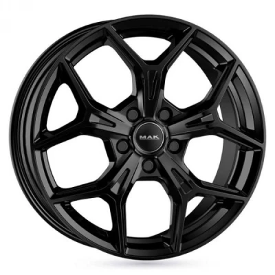 Kuva MAK Epica Shiny Black 6,5x17 4/108 ET32 B65