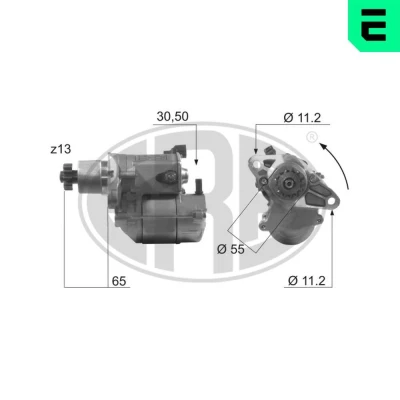 Kuva ERA 220487A Starttimoottori 12 1,2 13 TOYOTA: RAV4 III SUV, Avensis I Sedan, Liftback