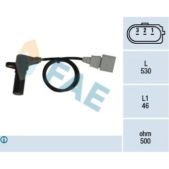 Kuva Kierroslukuanturi AUDI, FORD, SEAT, SKODA, VW OE 038 907 319 D, 957 147 F