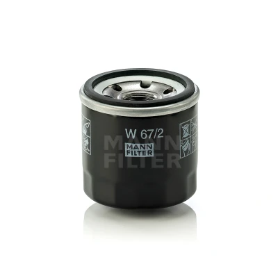 Kuva MANN FILTER W 67/2 Öljynsuodatin 3/4 16 UNF yhdellä peruutuksenestoventtiilillä Ruuvattava suodatin SUZUKI: Alto VII, SWIFT 2, Vitara IV SUV
