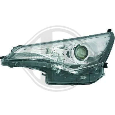 Kuva DIEDERICHS 6625281 Ajovaloumpio Vasen HIR2 LED ilman valokorkeussäätimen moottoria TOYOTA: Avensis III Farmari, Sedan