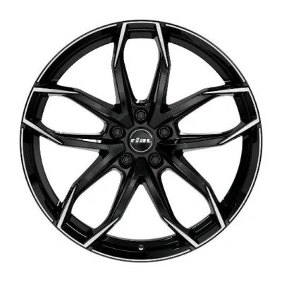 Kuva Rial Lucca Diam Black Pol 7.5x17 5/108 ET45 B70.1