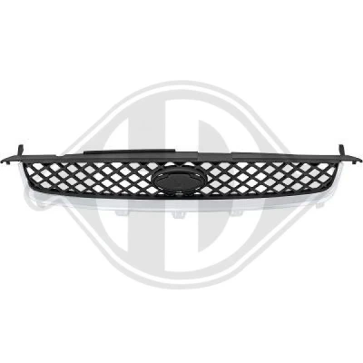 Kuva DIEDERICHS Priority Parts 1404141 Etusäleikkö Kromi/musta FORD: FIESTA 5, 5 Van
