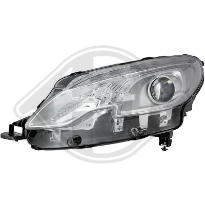 Kuva DIEDERICHS 4227683 Ajovaloumpio Vasen PY21W, H7 LED, Halogeeni Huomiovalolla Oikeanpuoleiselle liikenteelle ilman valokorkeussäätimen moottoria