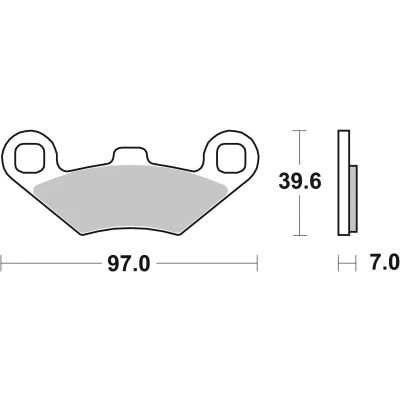 Kuva BREMBO Sinter Offroad 07PO02SD Jarrupalat Edessä