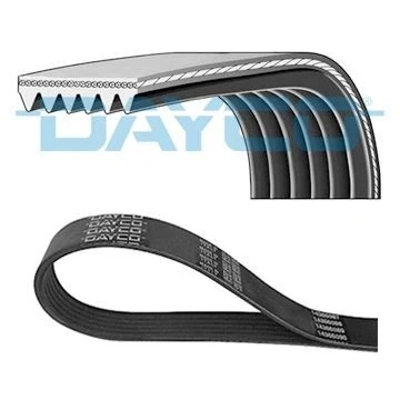 Kuva DAYCO 6PK1245DT Moniurahihna 1245,0 6 TOYOTA: Corolla IX Hatchback, Station Wagon, Yaris II Hatchback
