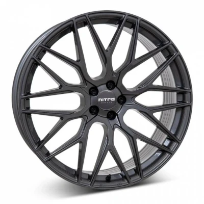 Kuva Nitro Fury FF Gloss Grey 10x20 5/112 ET55 B57.1