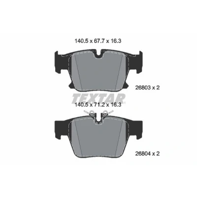 Kuva Textar 2680301 Jarrupala, levyjarru