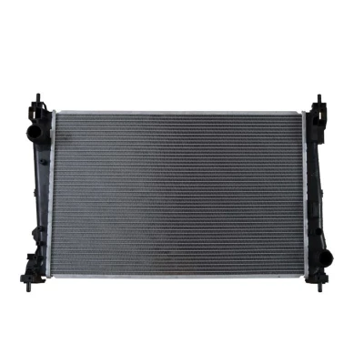 Kuva NRF EASY FIT 53454 Jäähdytin Alumiini 619 397 26 Tiivisterenkaalla Jäähdytysrivat juotetut OPEL: Corsa D Hatchback, FIAT: Grande Punto Hatchback