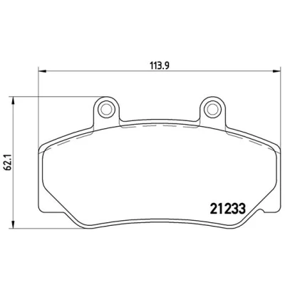 Kuva BREMBO P 86 006 Jarrupalat Ilman kulumisenilmaisinta Tarvikkeilla VOLVO: 740 Sedan, 940 I Farmari