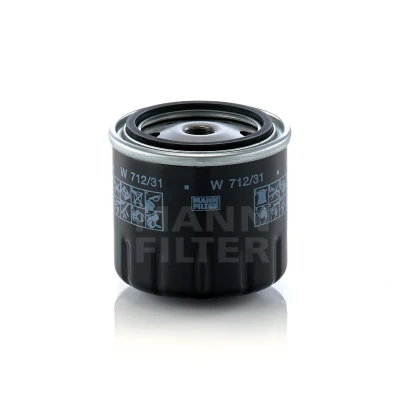 Kuva MANN FILTER W 712/31 Öljynsuodatin M 14 X 1.5 yhdellä peruutuksenestoventtiilillä Ruuvattava suodatin
